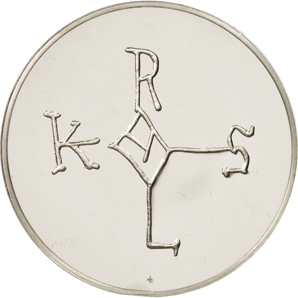 France, Medal, Les Rois de France, Charlemagne, History, MS(64), Silver, 33