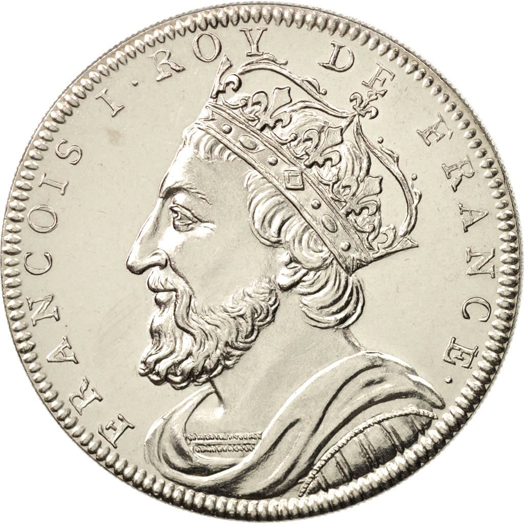 Francia, Medal, Francis I, History, XXth Century, FDC, Nichel