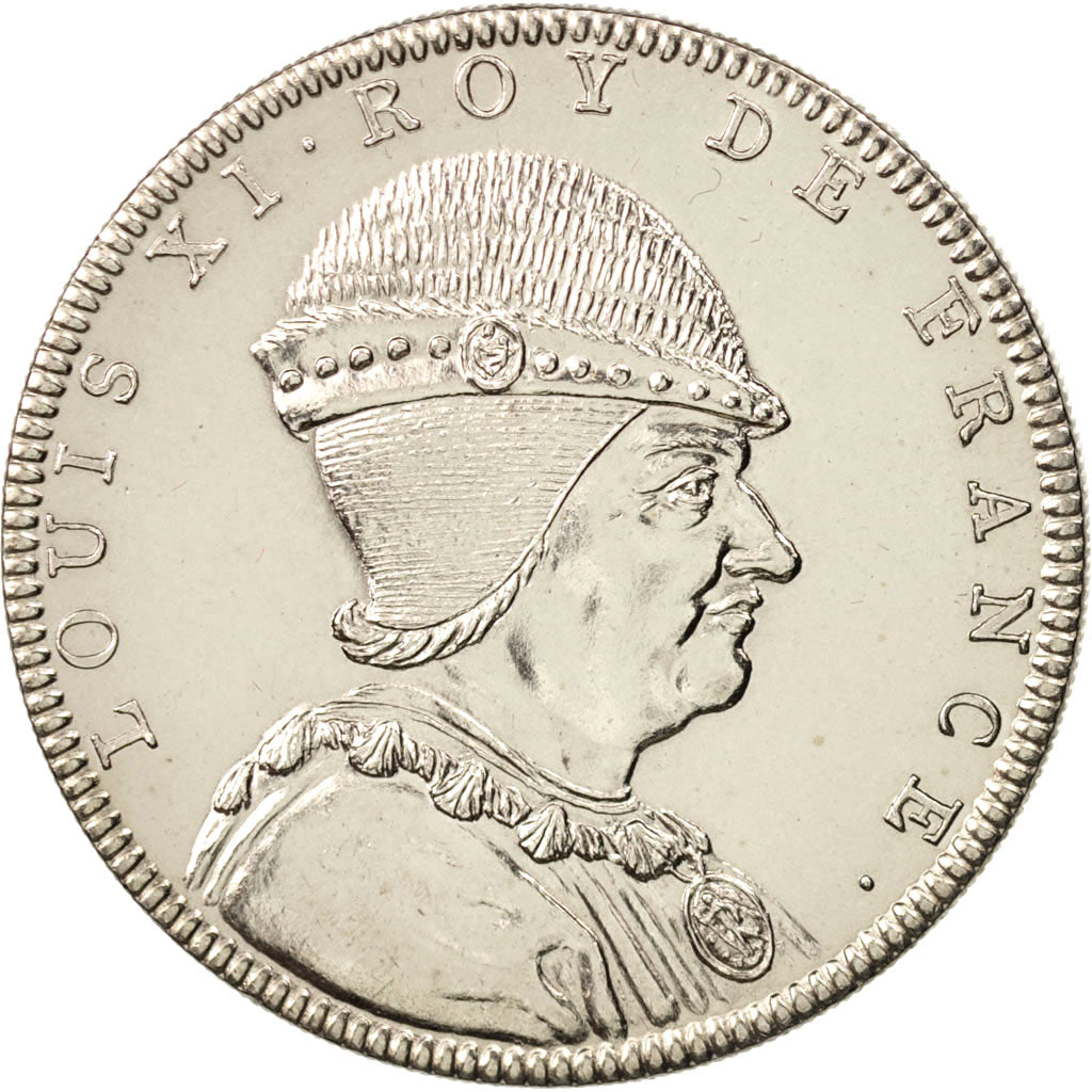 Francia, Medal, Louis XI, History, XXth Century, FDC, Nichel