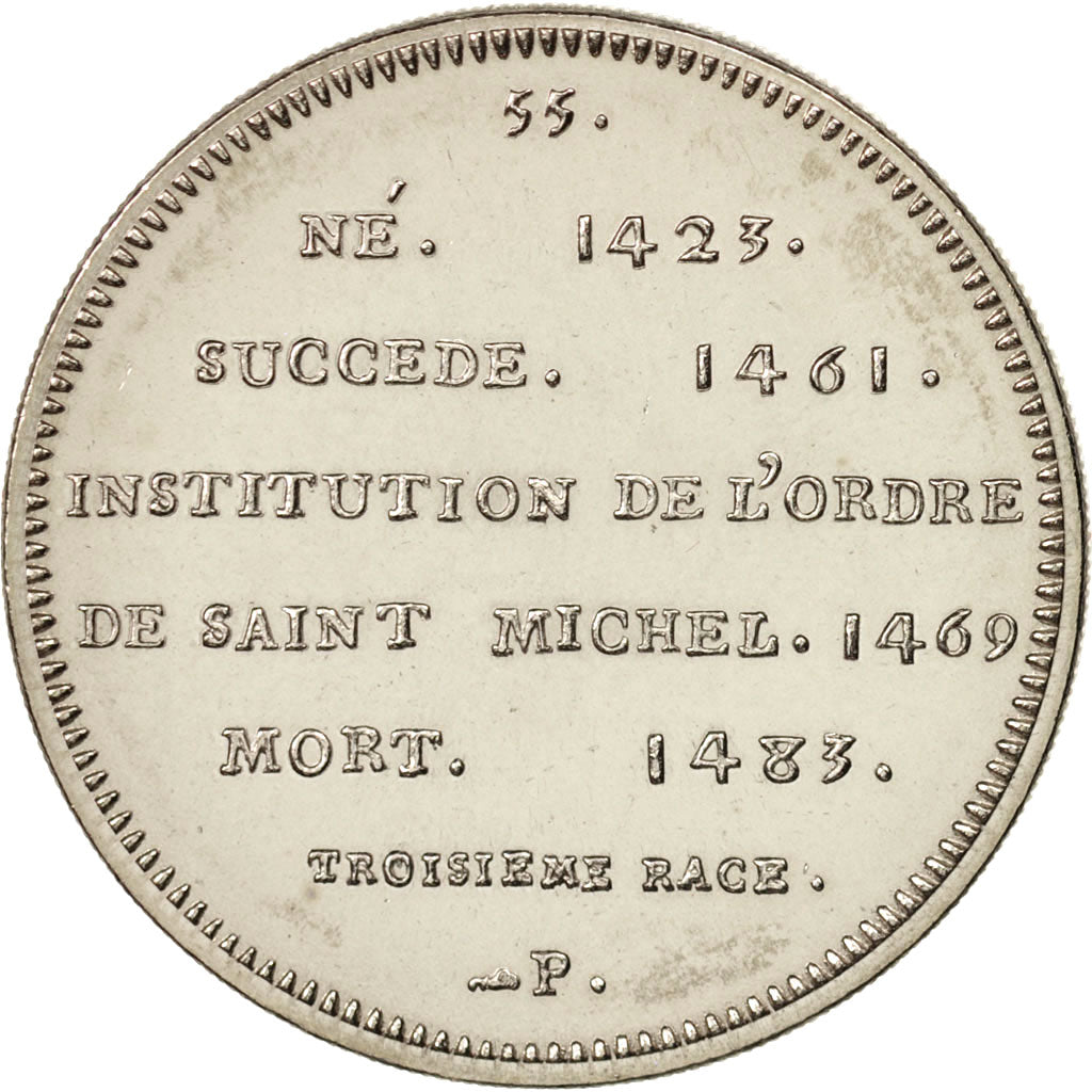 Francia, Medal, Louis XI, History, XXth Century, FDC, Nichel