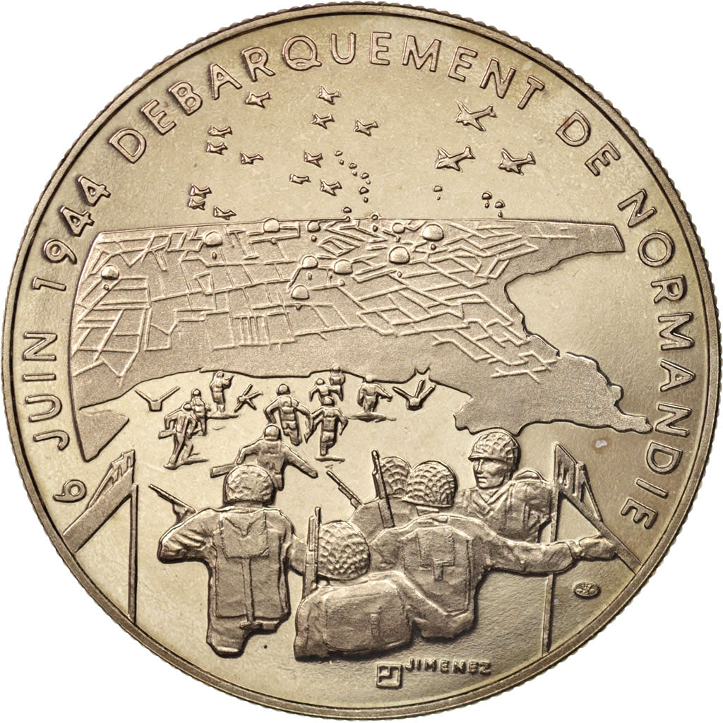 Francia, Medal, Débarquement de Normandie, History, XXth Century, Jimenez, FDC
