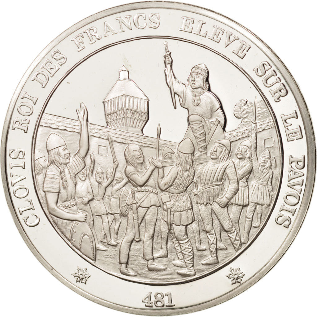 Francia, Medal, L'Histoire de France, Clovis, French Fifth Republic, History