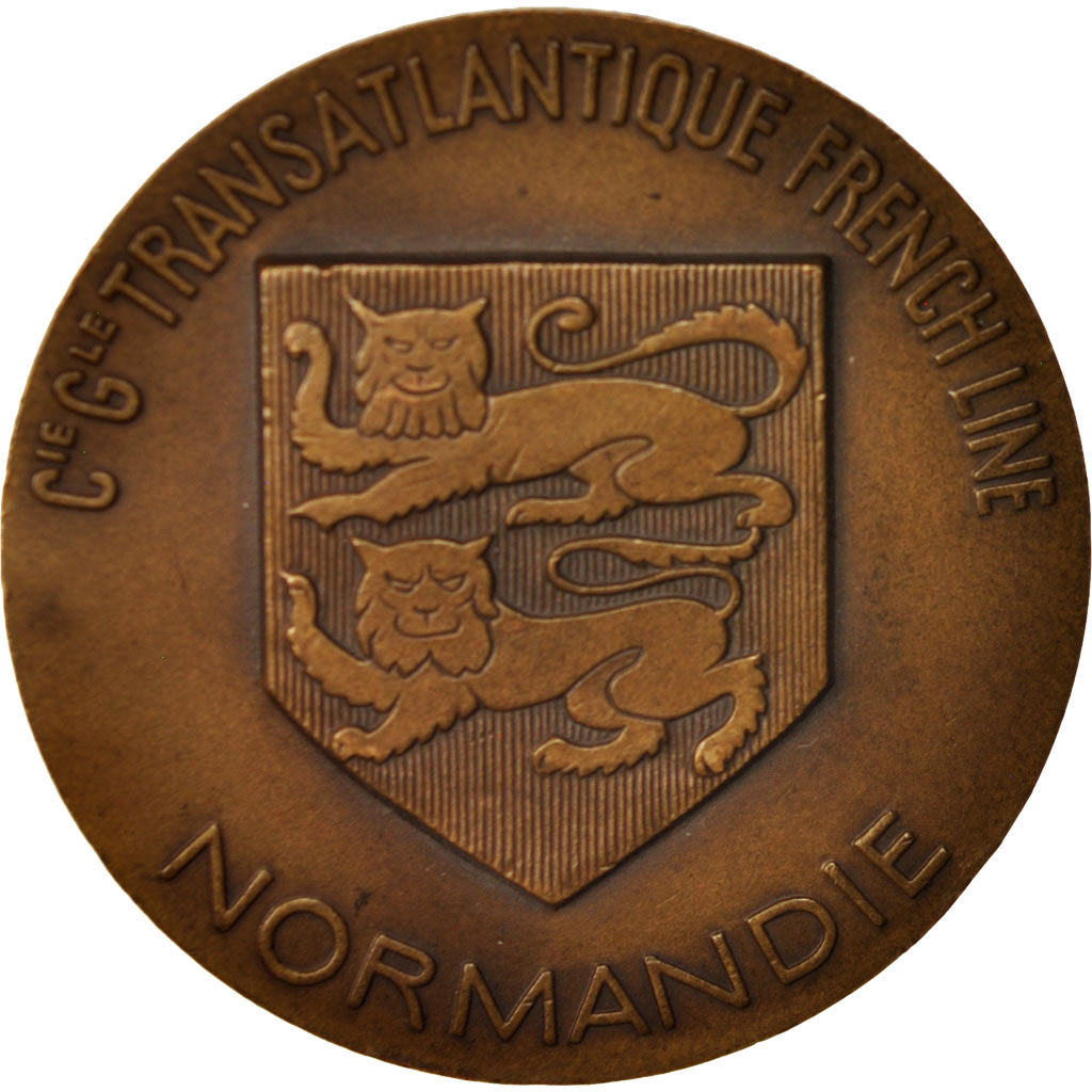 Frankreich, Medal, Compagnie Générale Transatlantique, Normandie