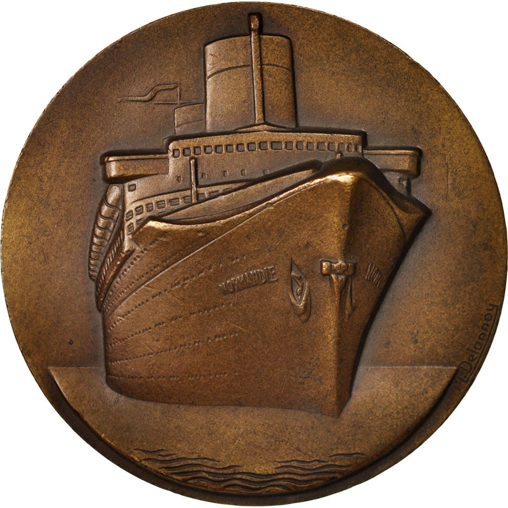 Frankreich, Medal, Compagnie Générale Transatlantique, Normandie