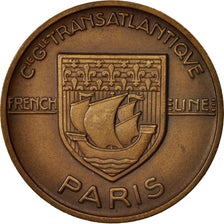 Francia, Medal, Compagnie Générale Transatlantique, Paris, Shipping, Vernon...