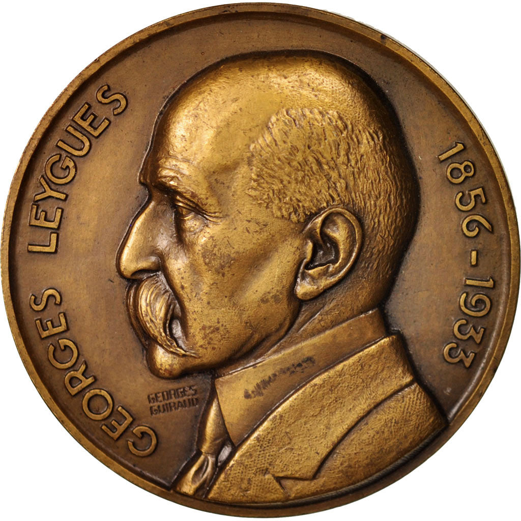 Francja, Medal, Croiseur Georges Leygues, Wysyłka, 1933, Guiraud, AU(50-53)