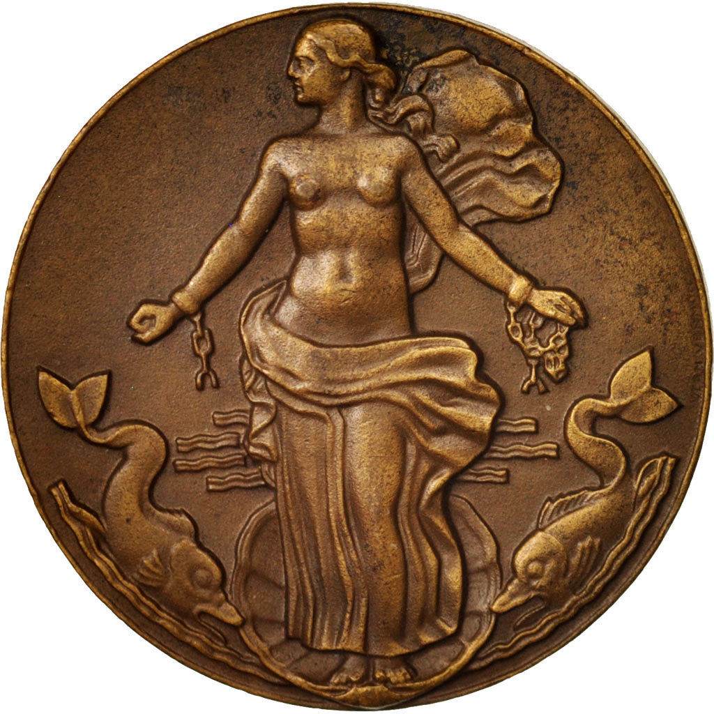 Francia, Medal, Compagnie Générale Transatlantique, Liberté, Shipping
