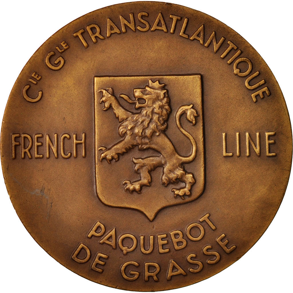 Francia, Medal, Compagnie Générale Transatlantique, Paquebot De Grasse