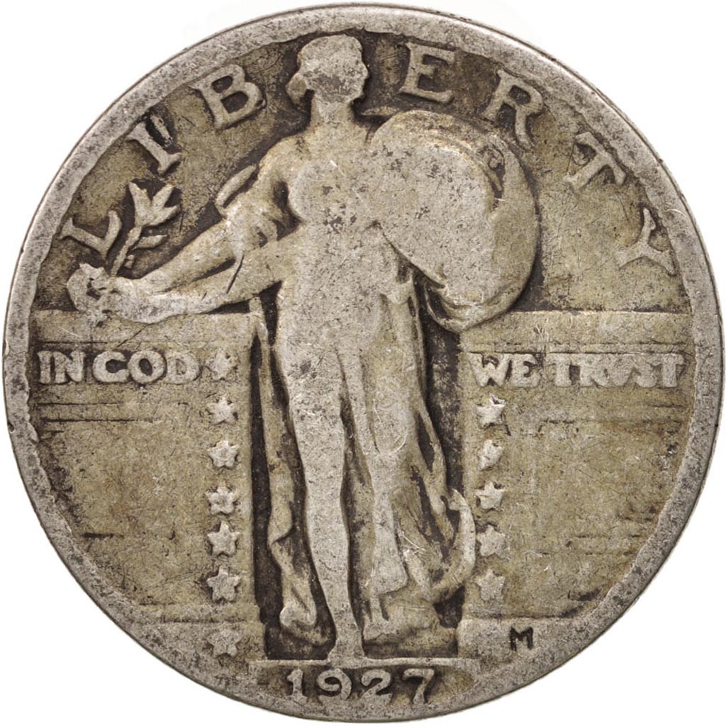 United States, Standing Liberty Quarter, Quarter, 1927, U.S. Mint, Philadelphia