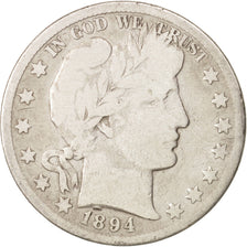 Moneda, Estados Unidos, Barber Half Dollar, Half Dollar, 1894, U.S. Mint, New