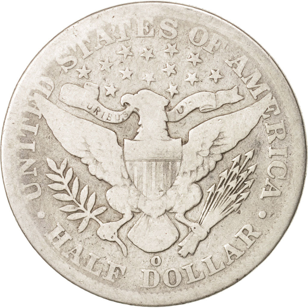 Coin, United States, Barber Half Dollar, Half Dollar, 1894, U.S. Mint, New