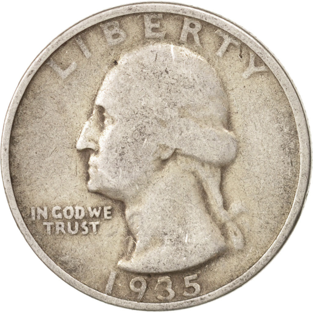 United States, Washington Quarter, 1935, Philadelphia, VF(20-25), KM:164