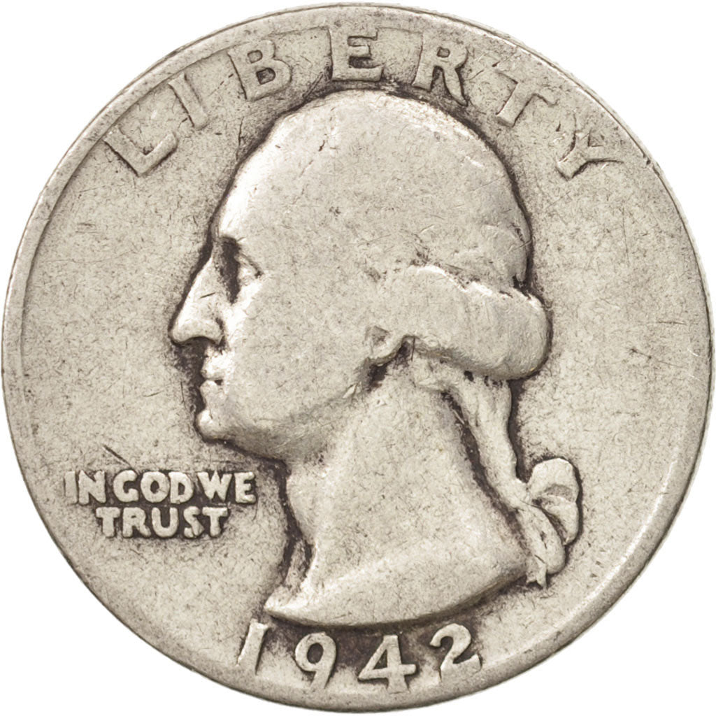 Vereinigte Staaten, Washington Quarter, Quarter, 1942, U.S. Mint, Philadelphia