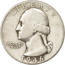 United States, Washington Quarter, Quarter, 1946, U.S. Mint, Philadelphia