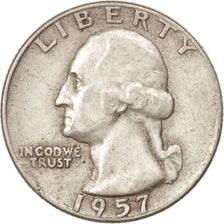 Stati Uniti, Washington Quarter, Quarter, 1957, U.S. Mint, Denver, BB, Argent...
