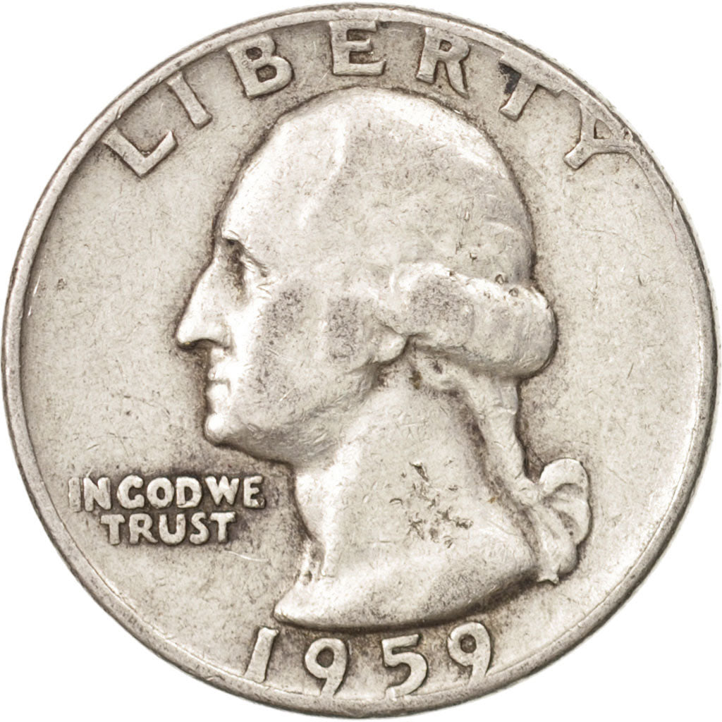 UNITED STATES, Washington Quarter, Quarter, 1959, U.S. Mint, KM #164,...