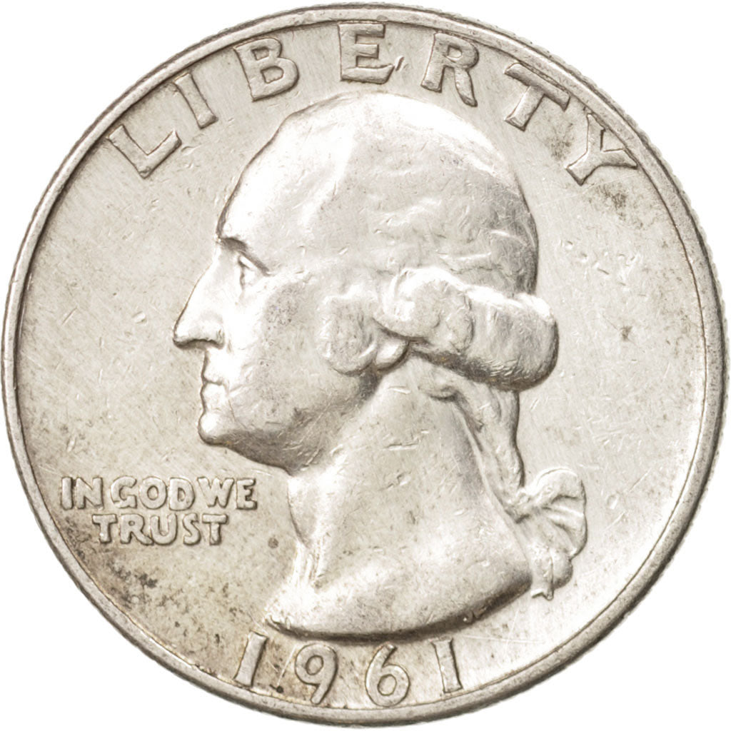 United States, Washington Quarter, 1961, Denver, KM:164, EF(40-45)