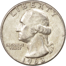 United States, Washington Quarter, Quarter, 1963, U.S. Mint, Philadelphia