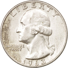 United States, Washington Quarter, Quarter, 1963, U.S. Mint, Denver