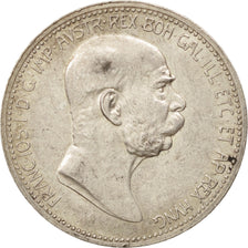 Austria, Franz Joseph I, Corona, 1908, AU(55-58), Silver, KM:2808