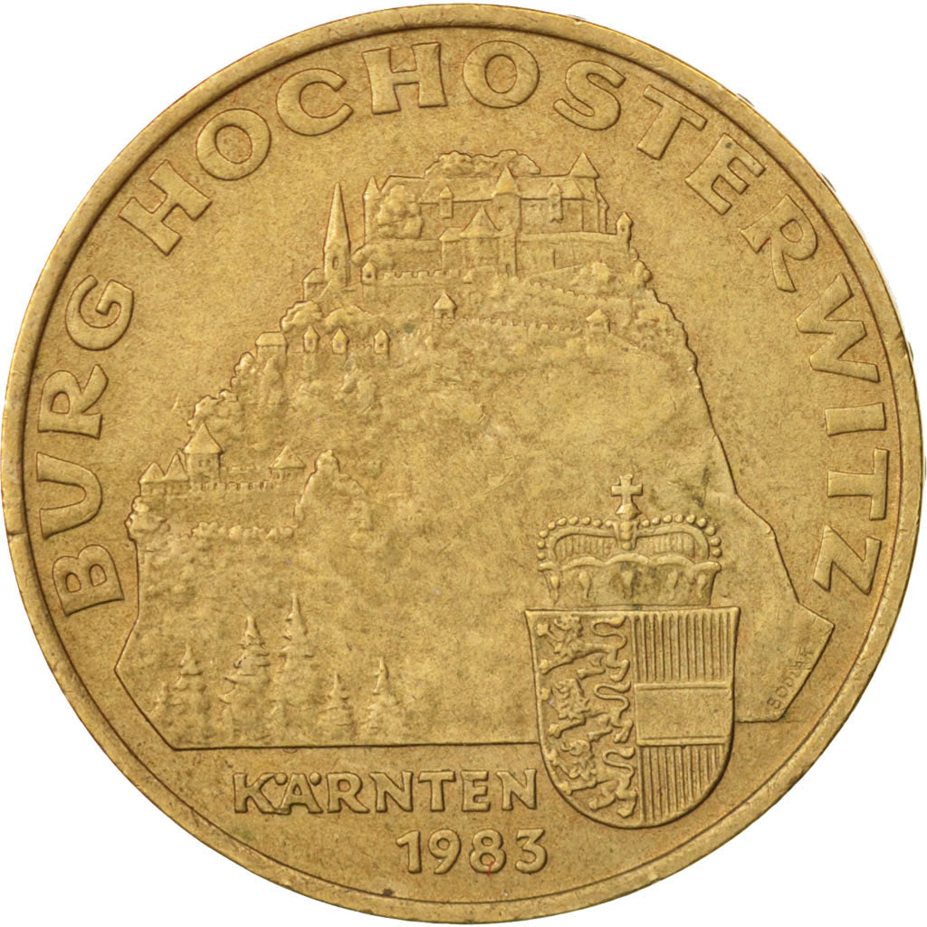 Austria, 20 Schilling, 1983, AU(50-53), Copper-Aluminum-Nickel, KM:2960.1