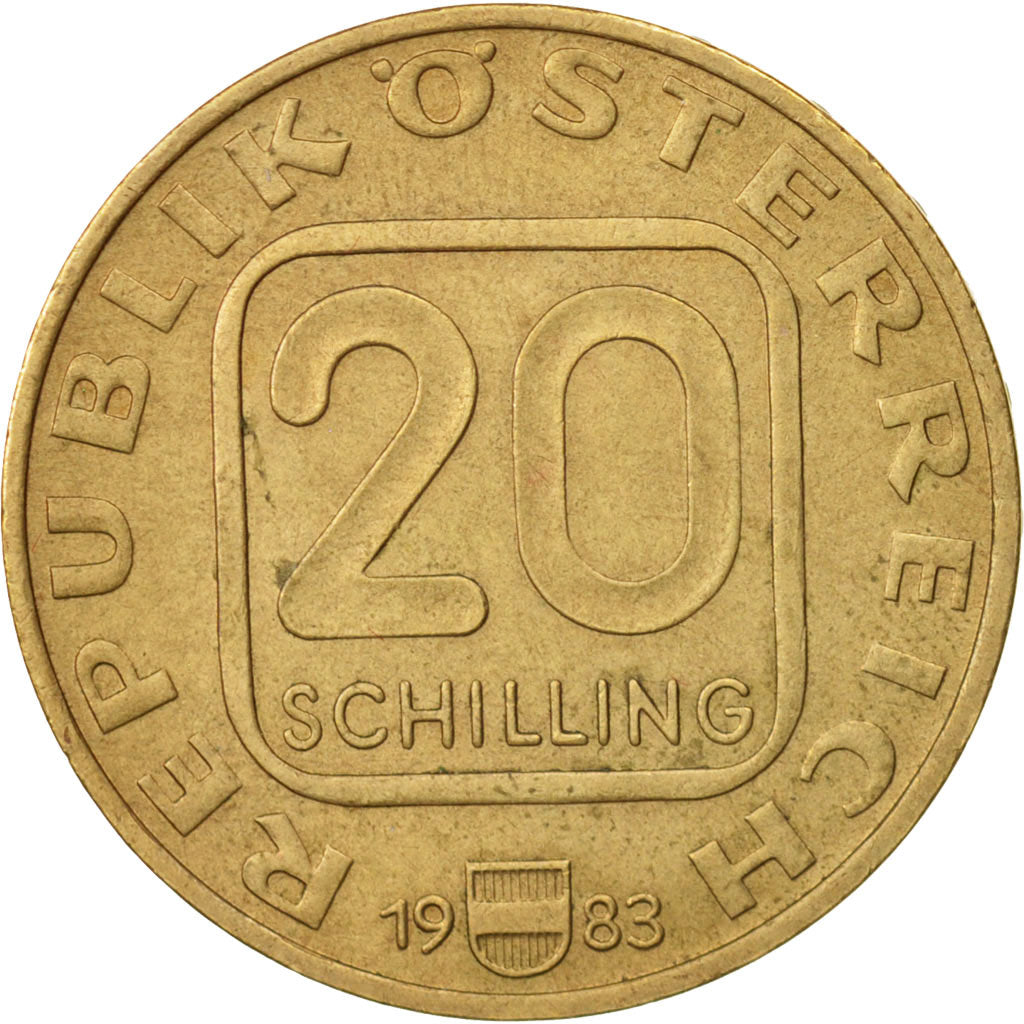 Austria, 20 Schilling, 1983, AU(50-53), Copper-Aluminum-Nickel, KM:2960.1