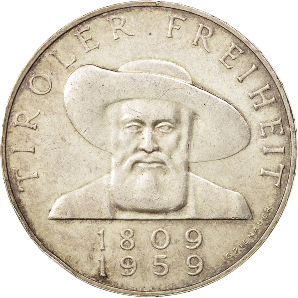 Austria, 50 Schilling, 1959, AU(50-53), Silver, KM:2888