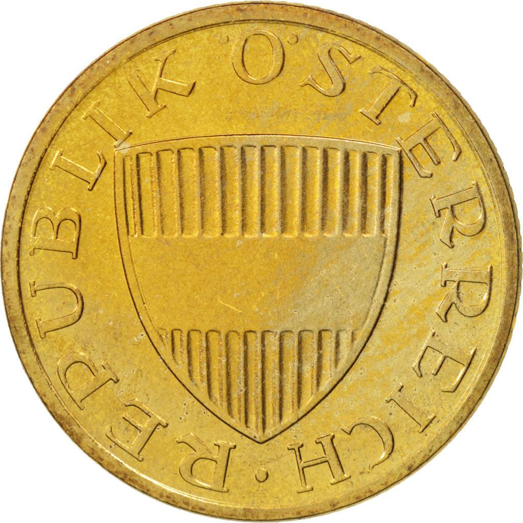 Coin, Austria, 50 Groschen, 1986, MS(65-70), Aluminum-Bronze, KM:2885