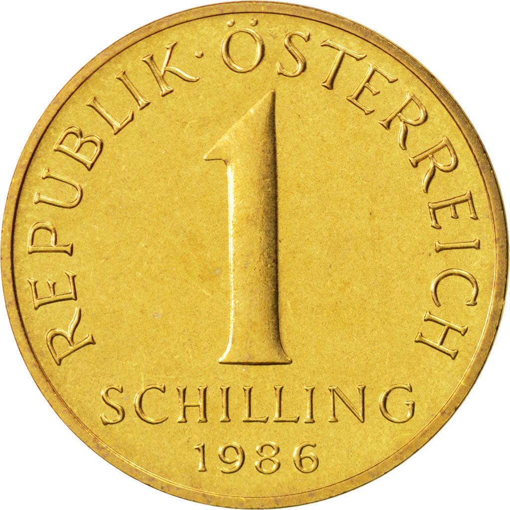 Coin, Austria, Schilling, 1986, MS(65-70), Aluminum-Bronze, KM:2886