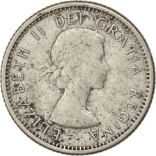 CANADA, 10 Cents, 1961, Royal Canadian Mint, KM #51, EF(40-45), Silver, 18, 2.25