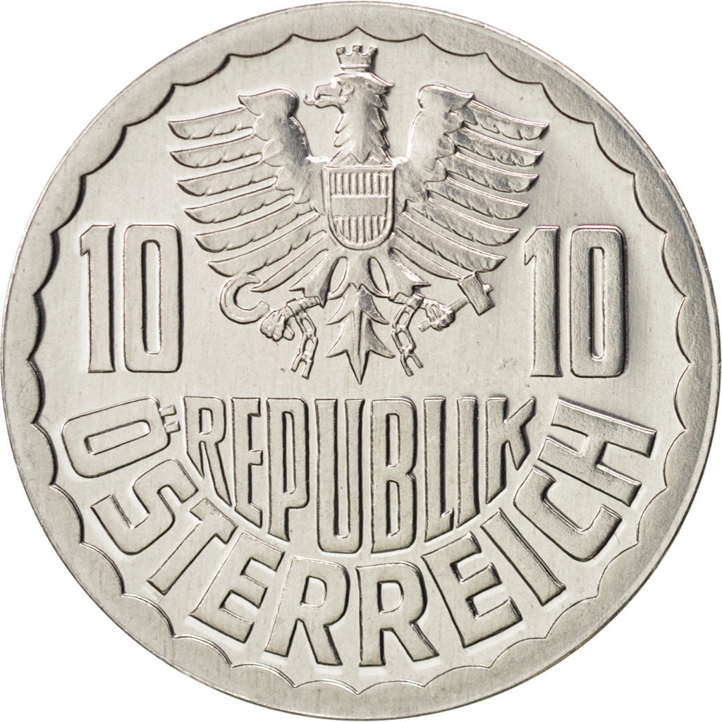 Coin, Austria, 10 Groschen, 1984, Vienna, MS(65-70), Aluminum, KM:2878