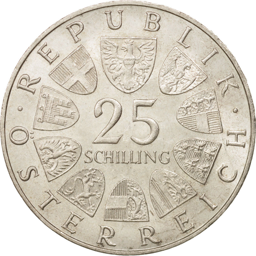 Coin, Austria, 25 Schilling, 1967, Vienne, AU(55-58), Silver, KM:2901
