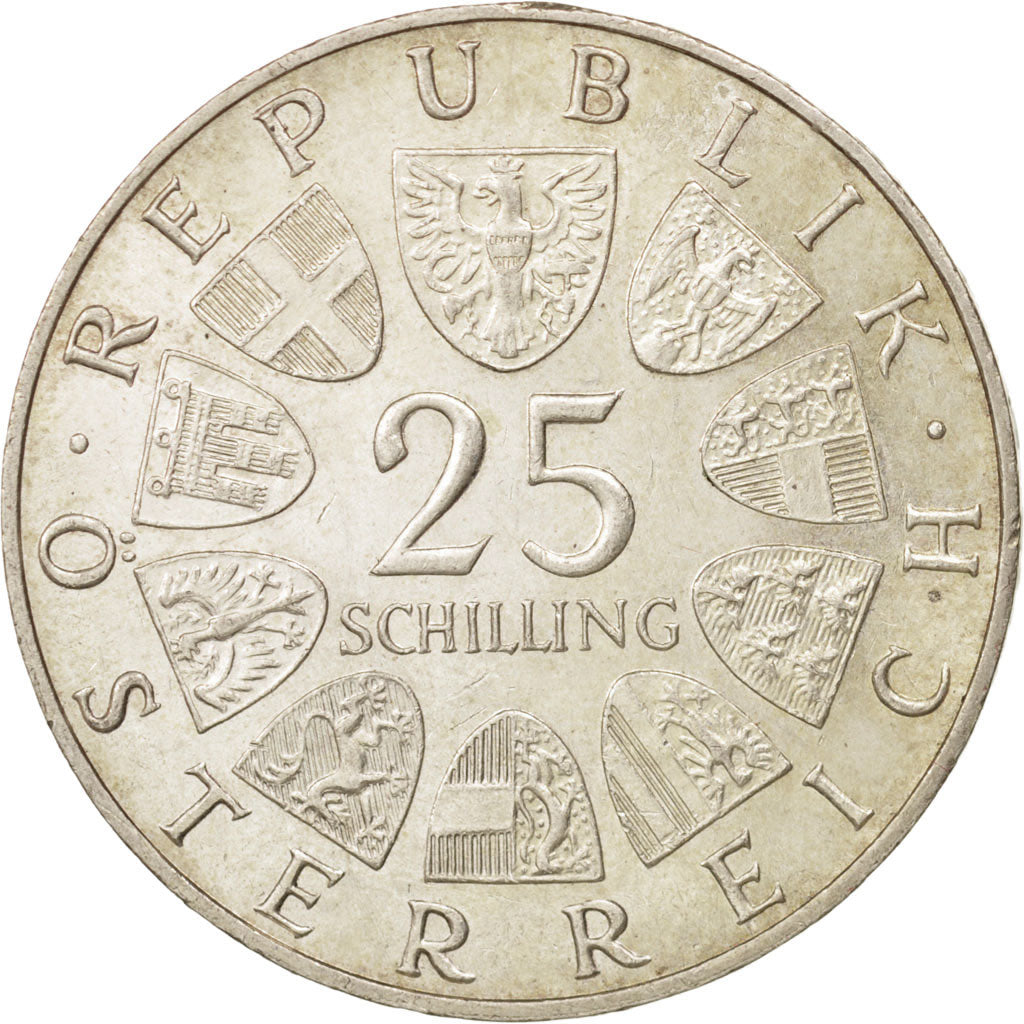 Coin, Austria, 25 Schilling, 1967, Vienne, AU(55-58), Silver, KM:2901