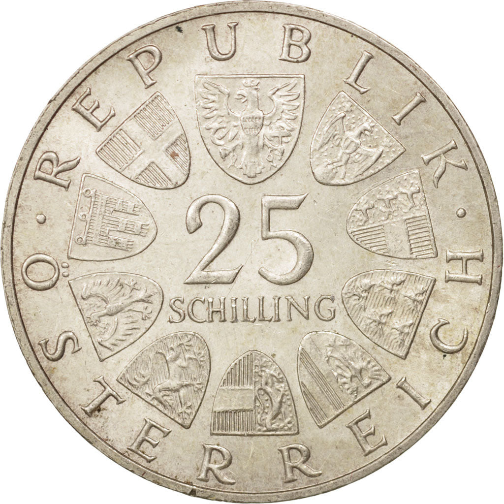 Coin, Austria, 25 Schilling, 1965, Vienne, MS(60-62), Silver, KM:2897
