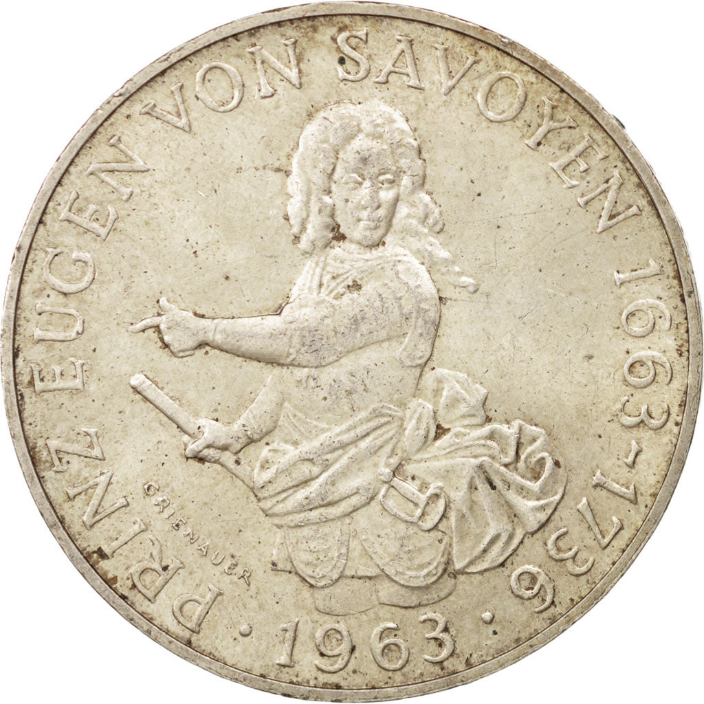 Austria, 25 Schilling, 1963, SPL-, Argento, KM:2893