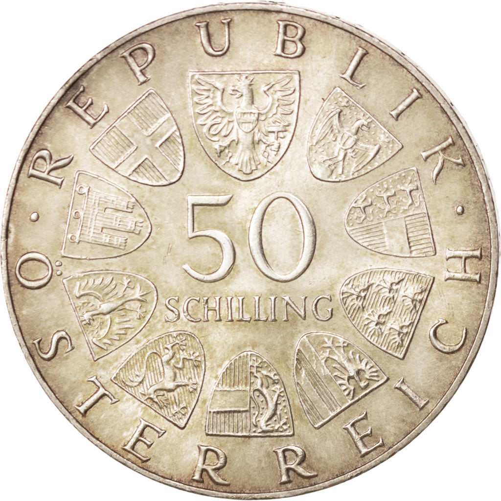 Coin, Austria, 50 Schilling, 1973, Vienne, MS(60-62), Silver, KM:2917