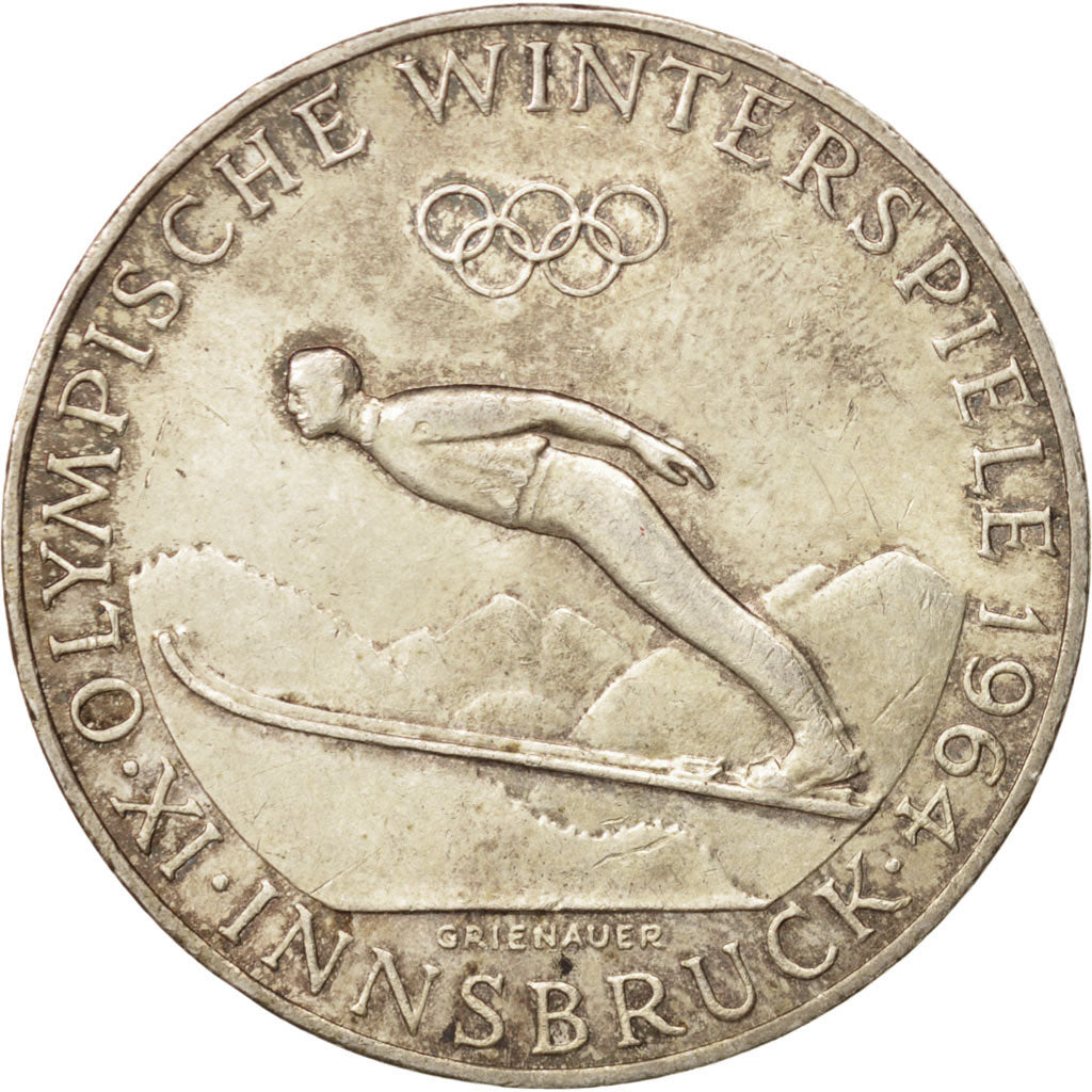 Coin, Austria, 50 Schilling, 1964, AU(55-58), Silver, KM:2896