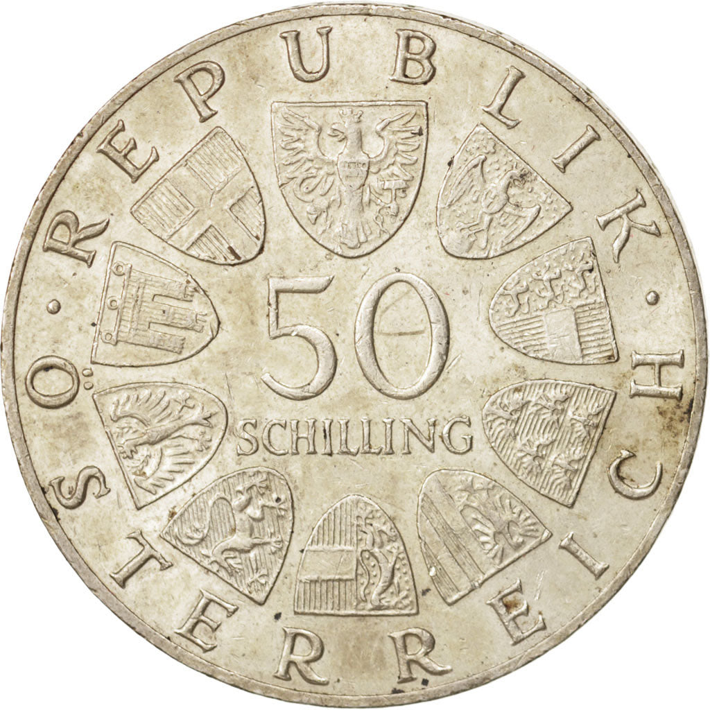 Austria, 50 Schilling, 1966, SPL-, Argento, KM:2900