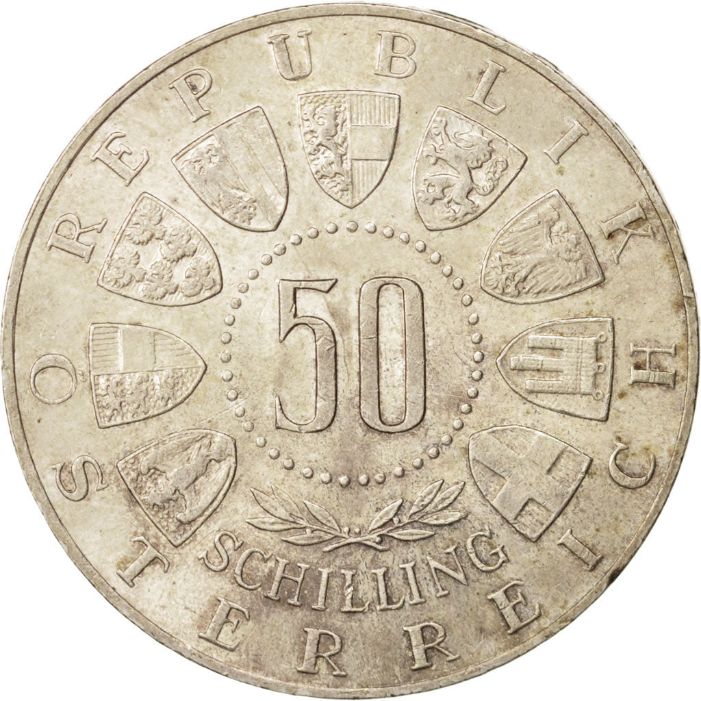 Coin, Austria, 50 Schilling, 1963, MS(63), Silver, KM:2894