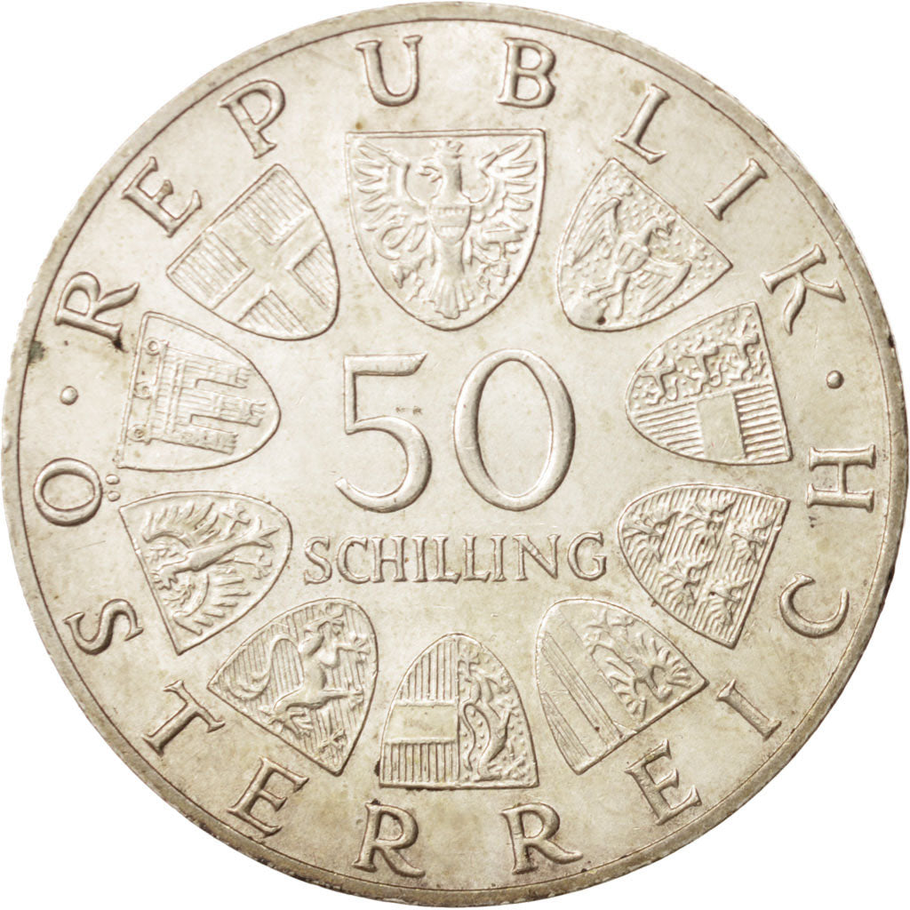 Austria, 50 Schilling, 1967, SPL, Argento, KM:2902