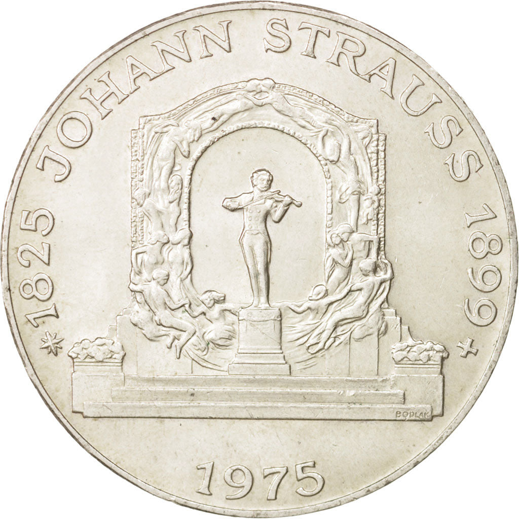Austria, 100 Schilling, 1975, Vienne, AU(55-58), Silver, KM:2923