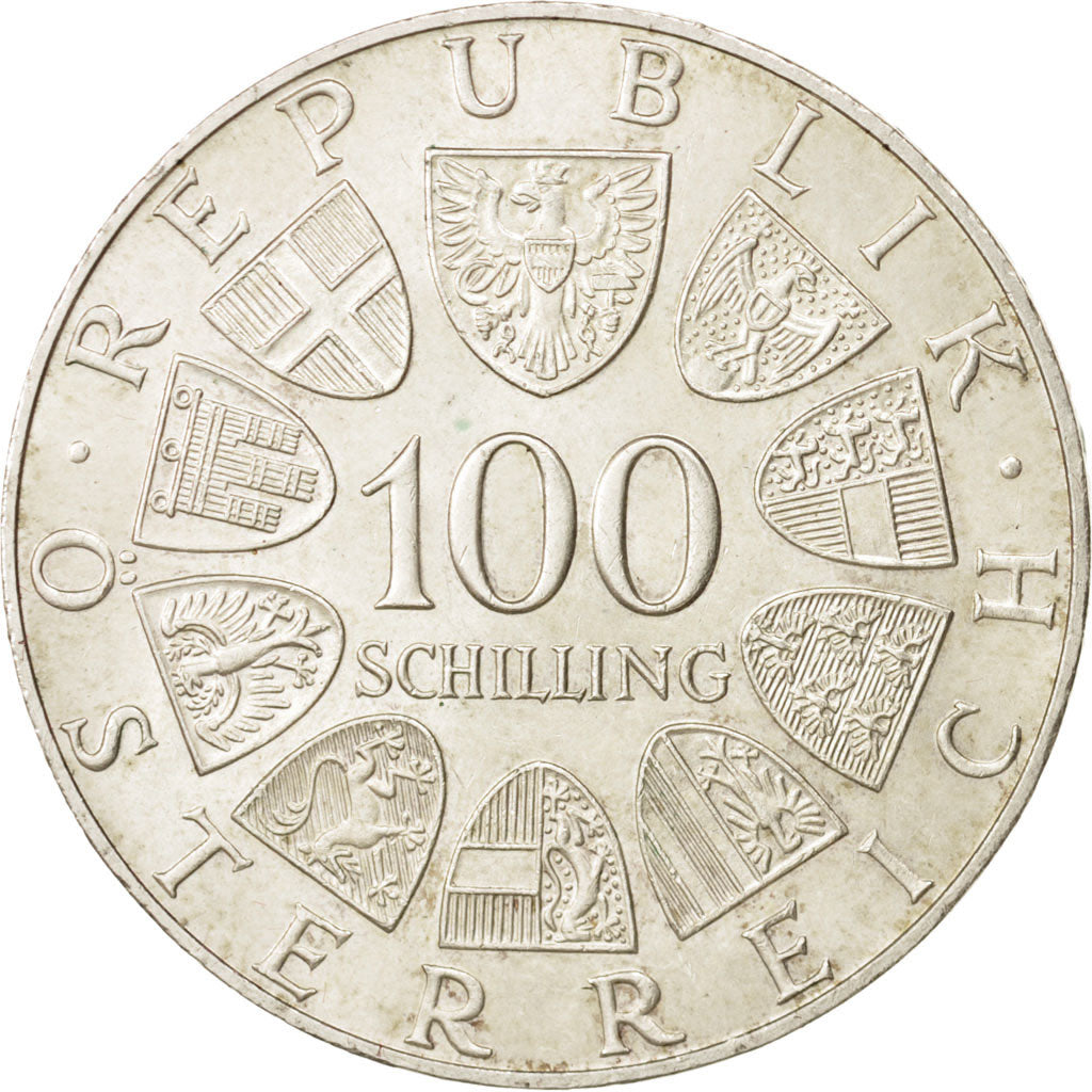 Austria, 100 Schilling, 1975, Vienne, AU(55-58), Silver, KM:2923