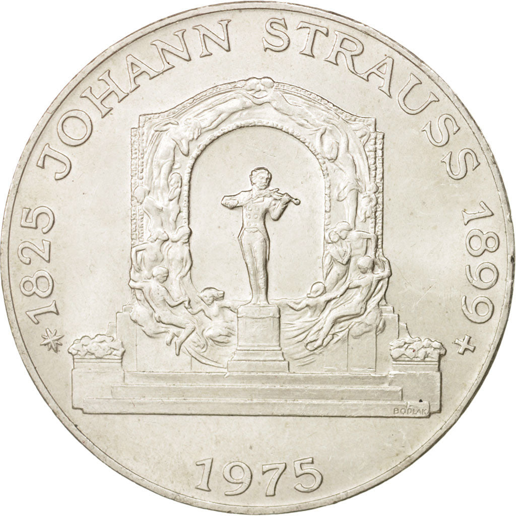 Austria, 100 Schilling, 1975, Vienne, MS(60-62), Silver, KM:2923