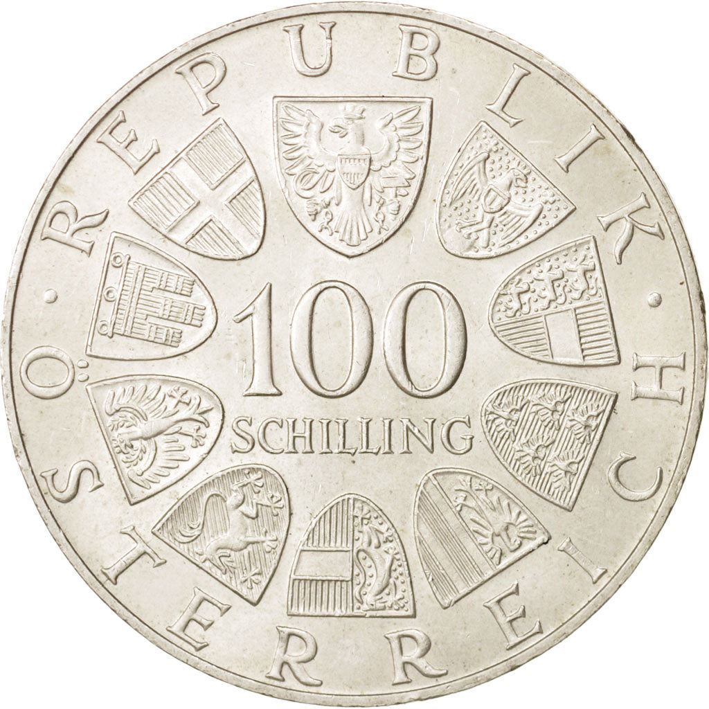 Austria, 100 Schilling, 1975, Vienne, MS(60-62), Silver, KM:2923