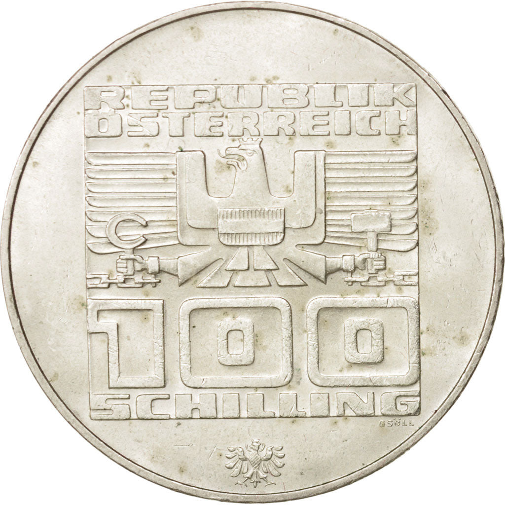 Coin, Austria, 100 Schilling, 1976, Vienna, MS(63), Silver, KM:2927