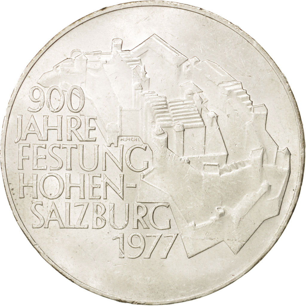 AUSTRIA, 100 Schilling, 1977, KM #2935, MS(60-62), Silver, 36, 23.91