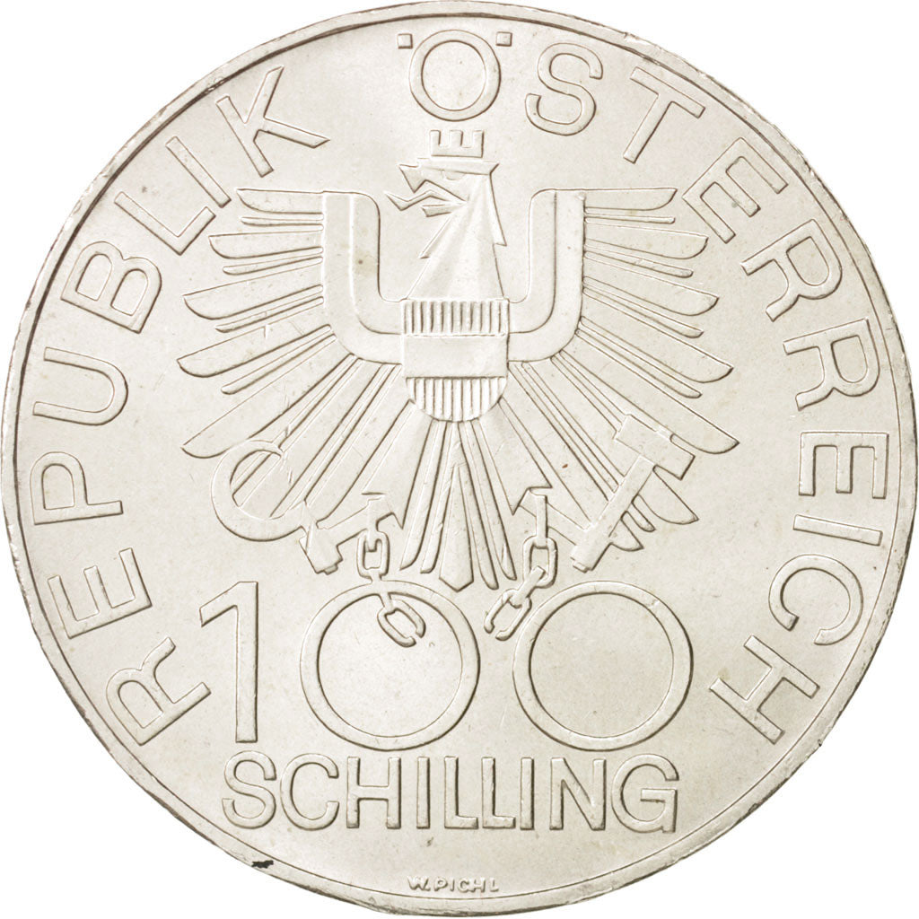Österreich, 100 Schilling, 1979, MS(63), Silber, KM:2943