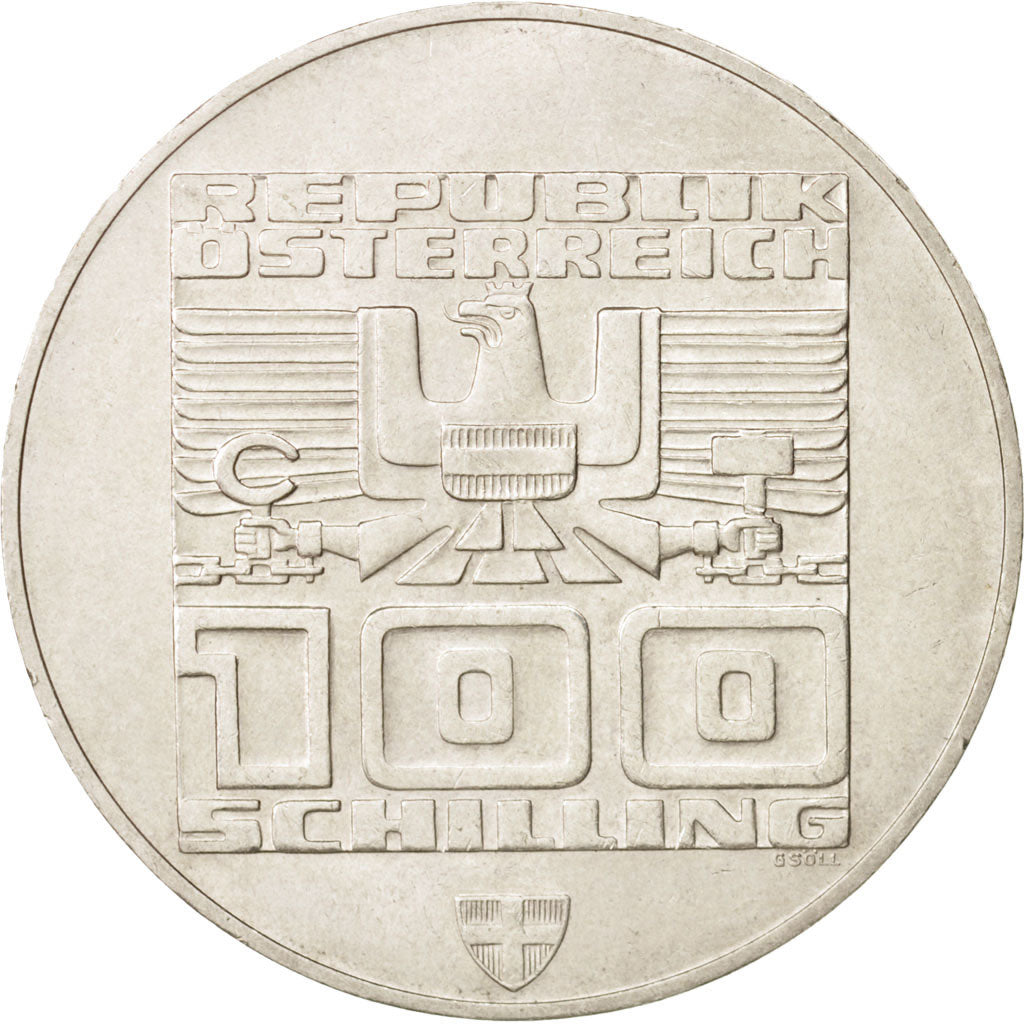 Coin, Austria, 100 Schilling, 1976, Vienna, MS(60-62), Silver, KM:2929