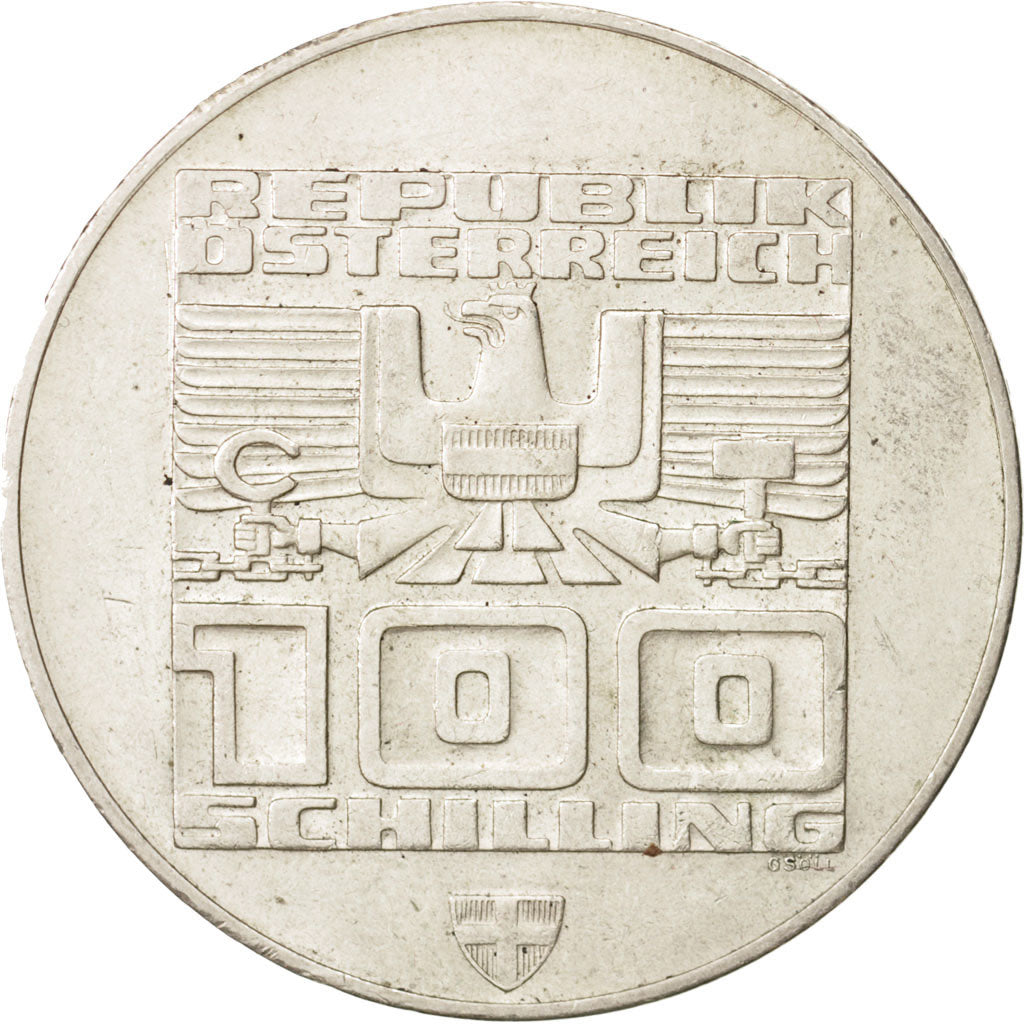 Austria, 100 Schilling, 1976, AU(55-58), Silver, KM:2928