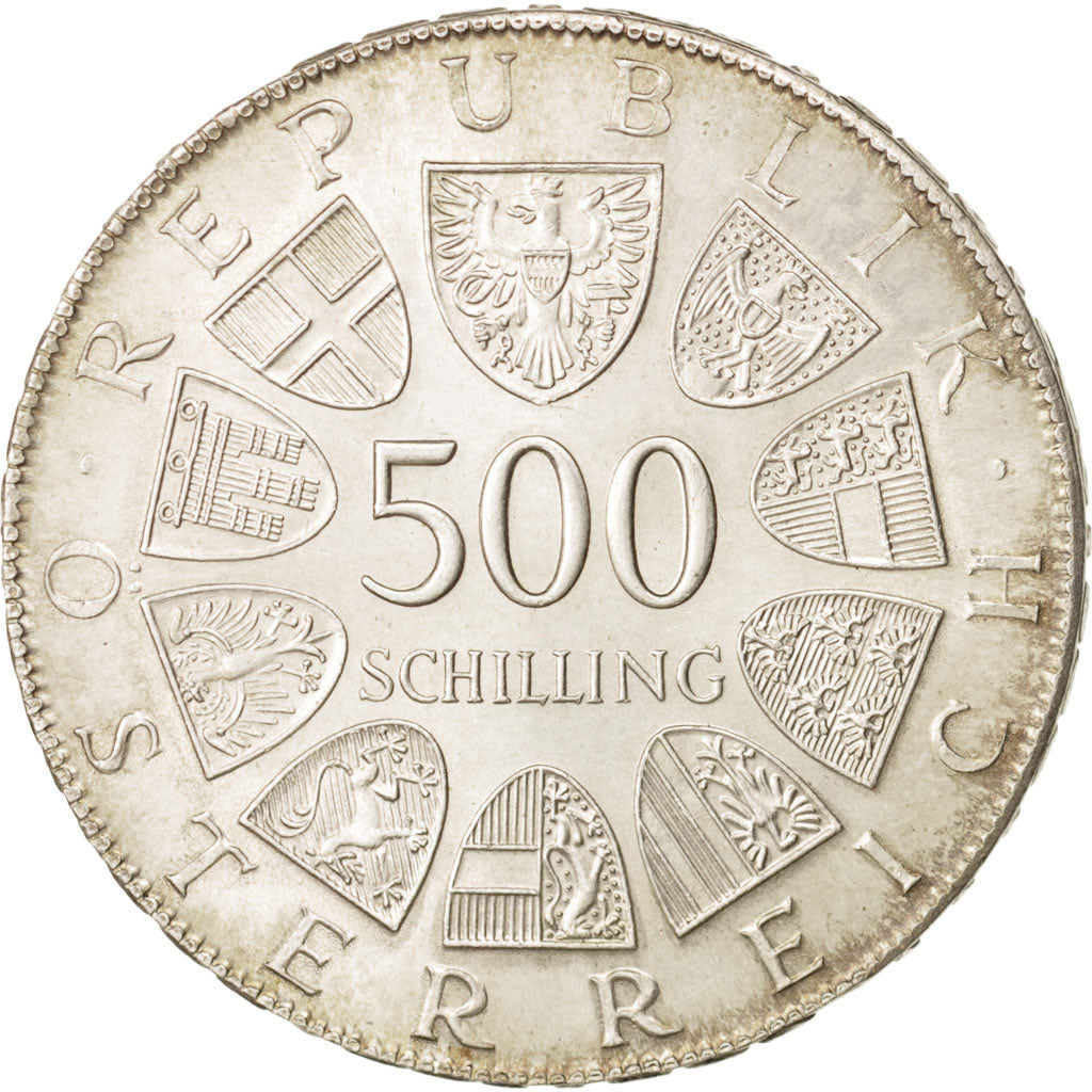 Autriche, 500 Schilling, 1980, SPL, Argent, KM:2950